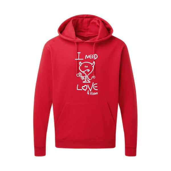 LOVER Blanc Sweat capuche homme 