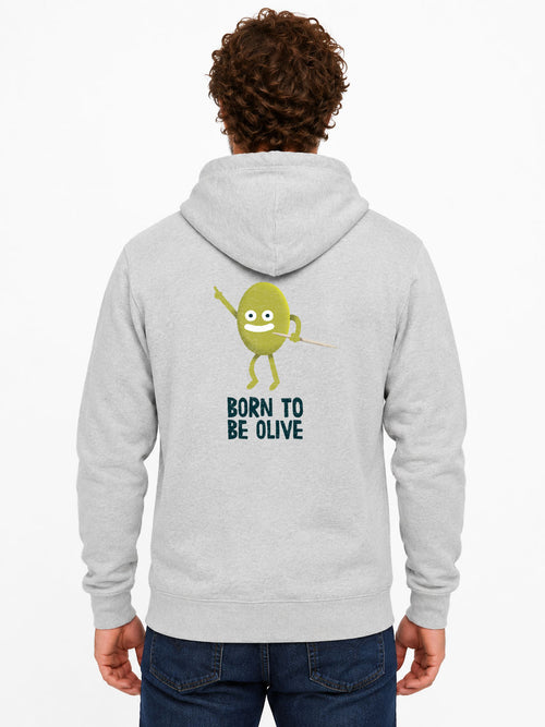 Born to be olive - Sweat à capuche original