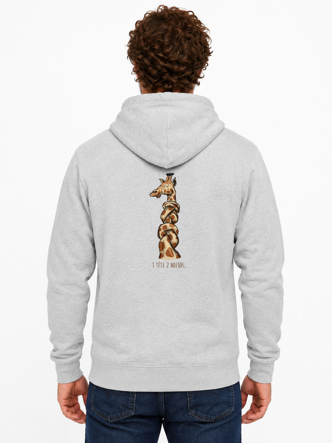 1 tete 2 noeuds - Sweat à capuche original