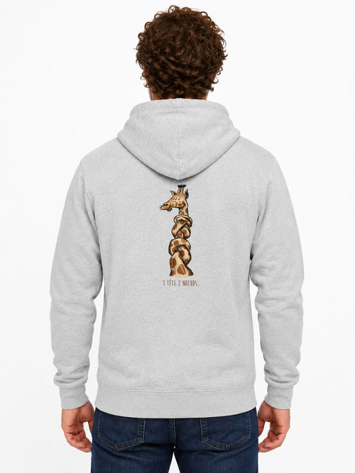 1 tete 2 noeuds - Sweat à capuche original
