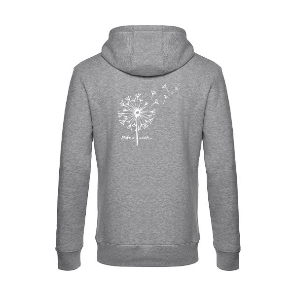sweat à capuche homme original Make a wish