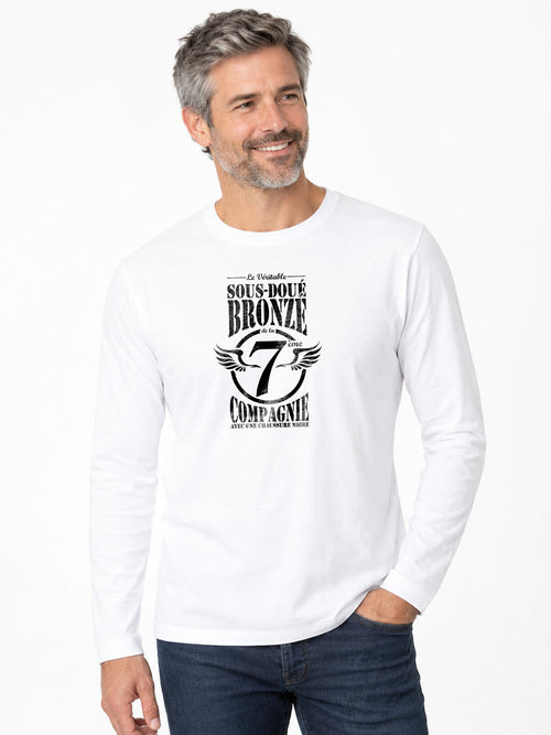 7ème Compagnie Crew T-shirt original manches longues 190G