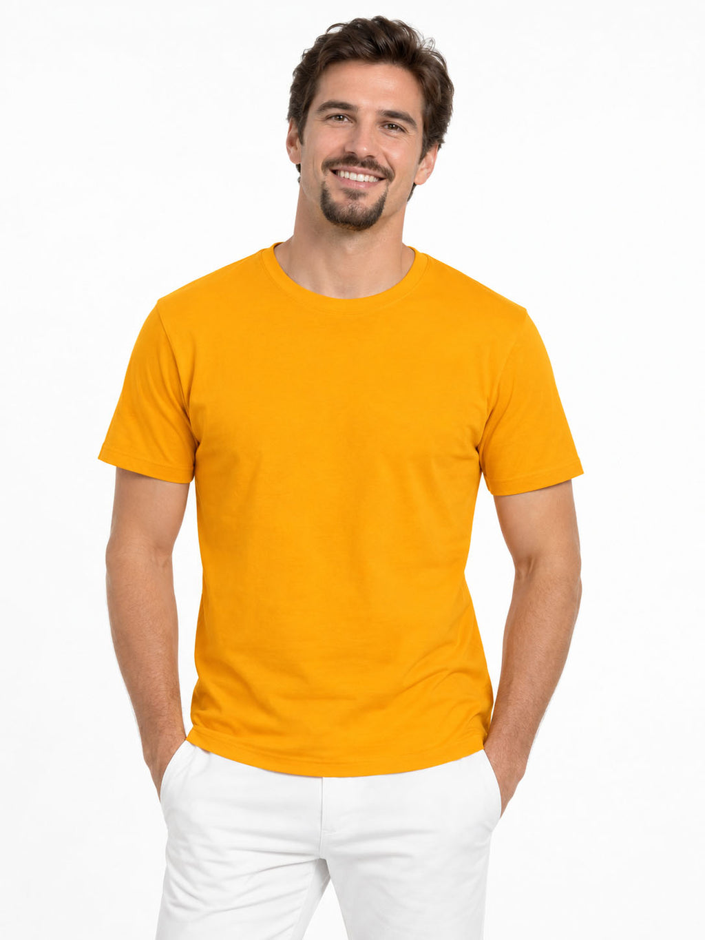 T-shirt homme col rond 100 % coton -190 gr non bio