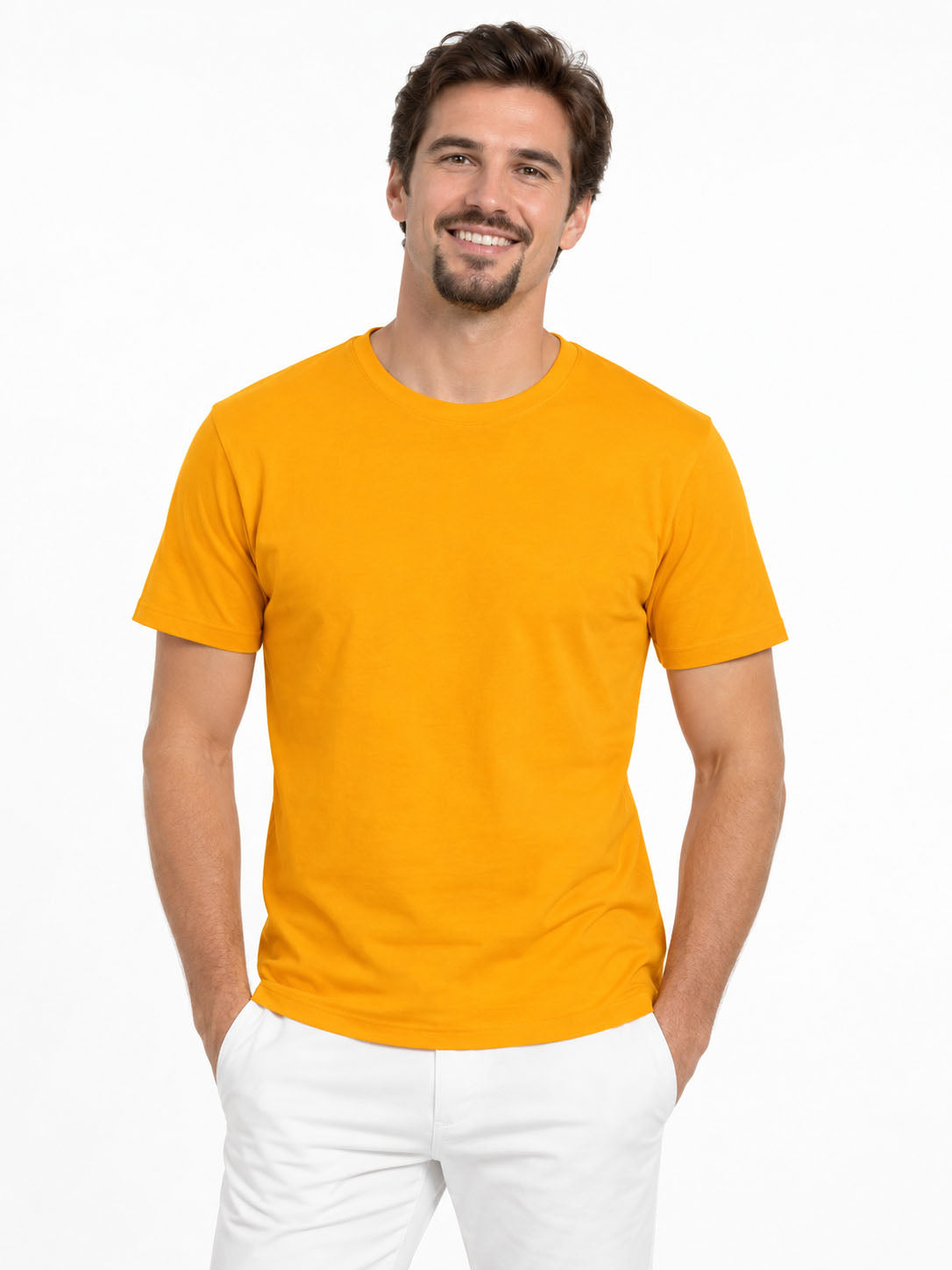 T-shirt homme col rond 100 % coton -190 gr non bio