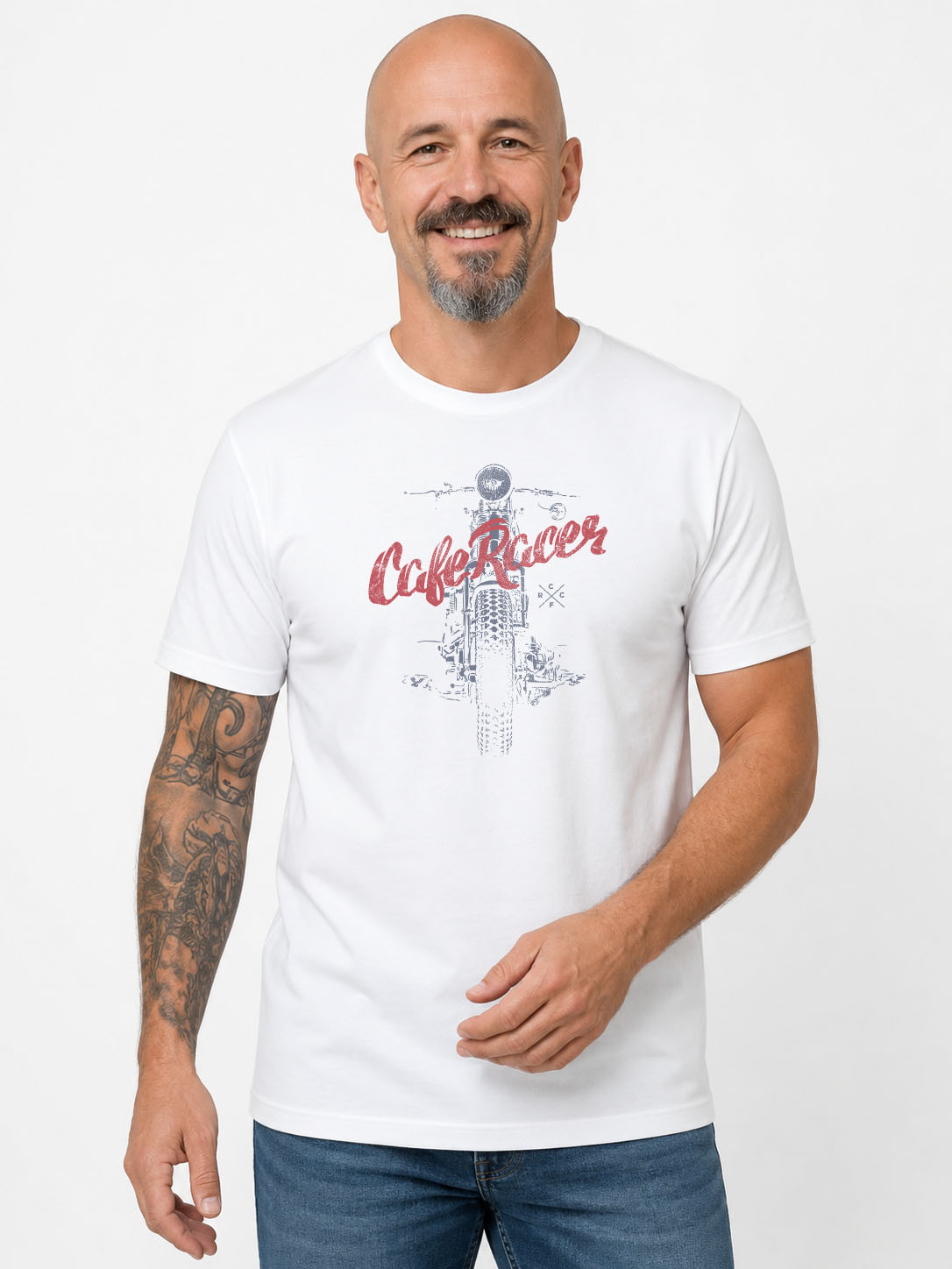 CAFÉ RACER - T-shirt Moto Rétro