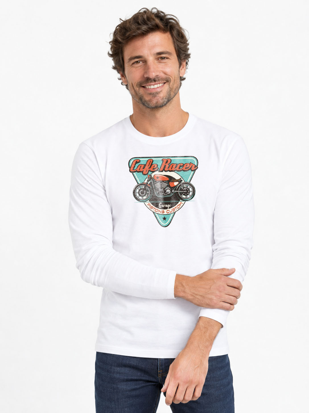 CAFE RACER -T-shirt manches longues 190g
