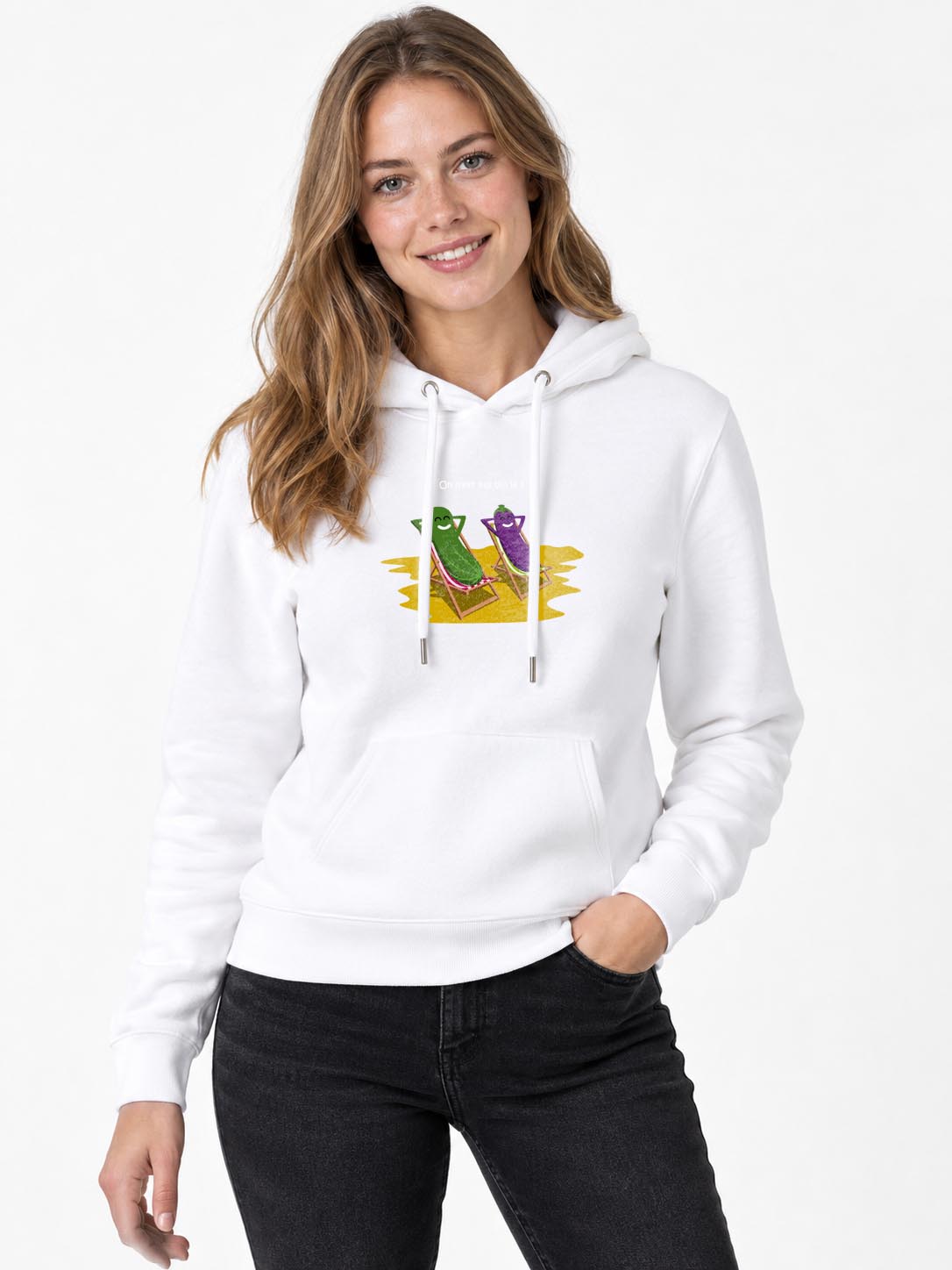 Original-Sweatshirt für Damen „Sind wir hier nicht bio?“