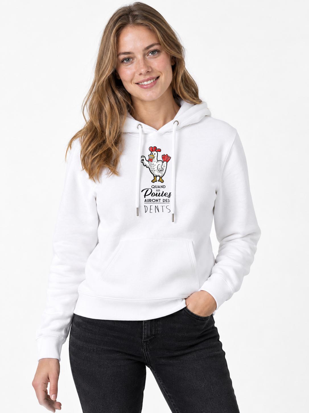Original-Sweatshirt für Damen „Wenn Hühner Zähne haben“