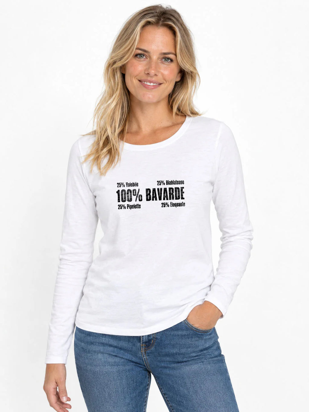 T-shirt LSL femme t-shirt Bavarde