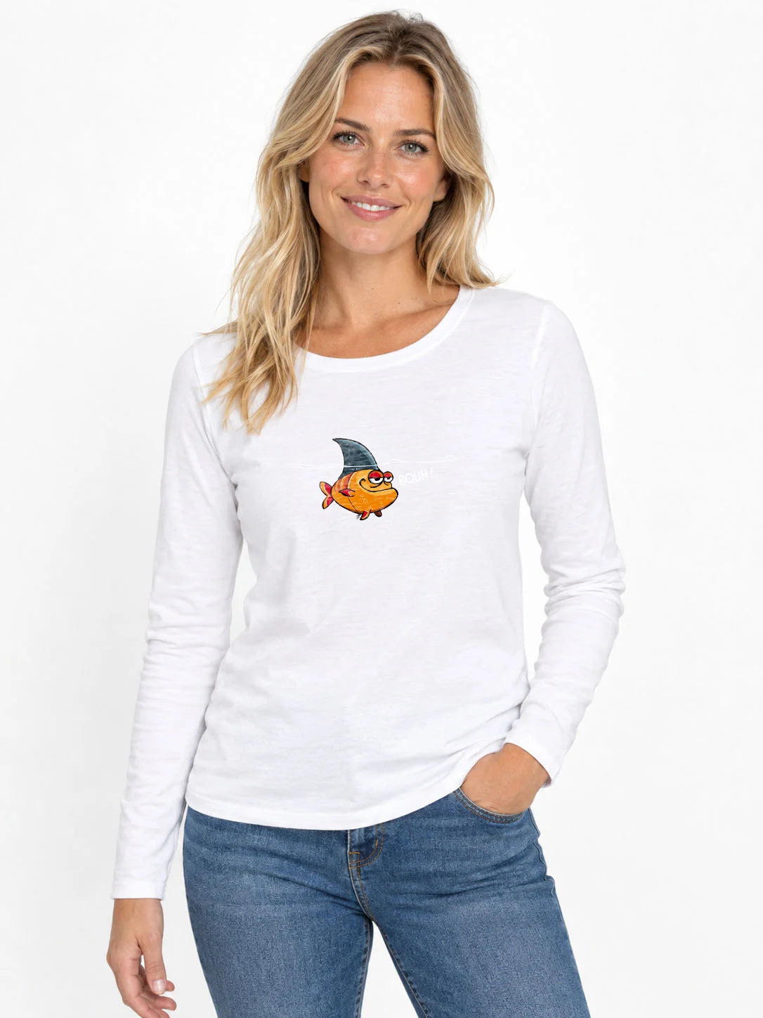 Damen-T-Shirt LSL Bouh!