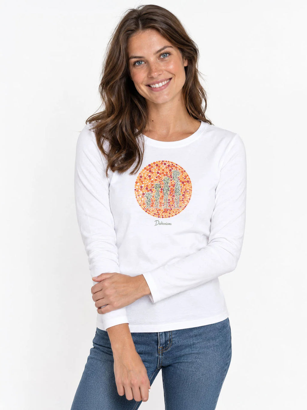 Damen-T-Shirt LSL Daltonismus