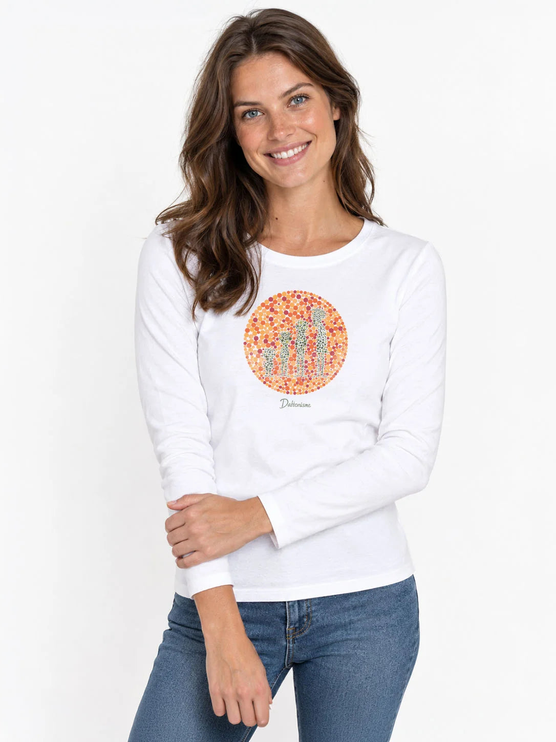 Damen-T-Shirt LSL Daltonismus