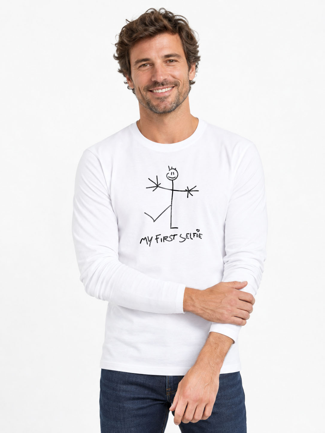Selfie-t-shirt original manches longues 190 G