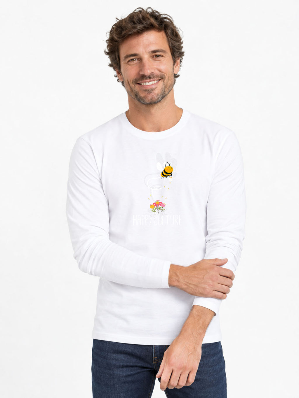 happy -T-shirt manches longues 190g
