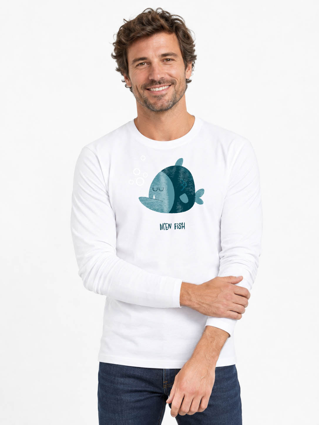 M'en fish -T-shirt manches longues 190g