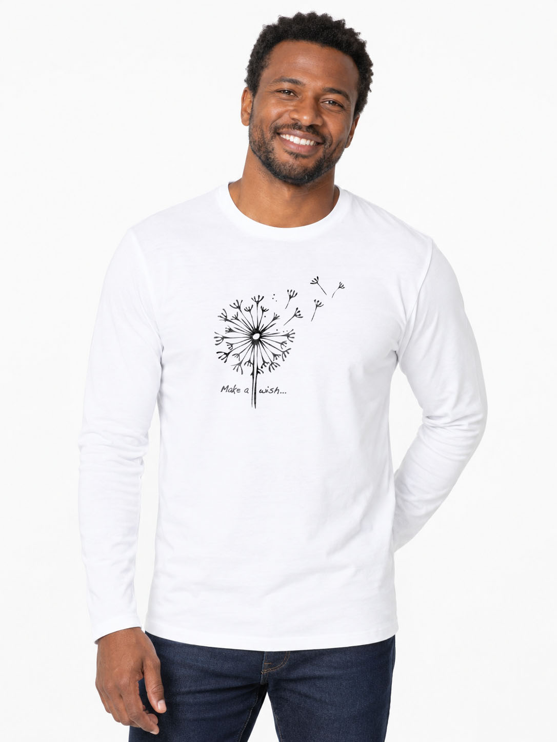 Make a wish T-Shirt original langarm 190G