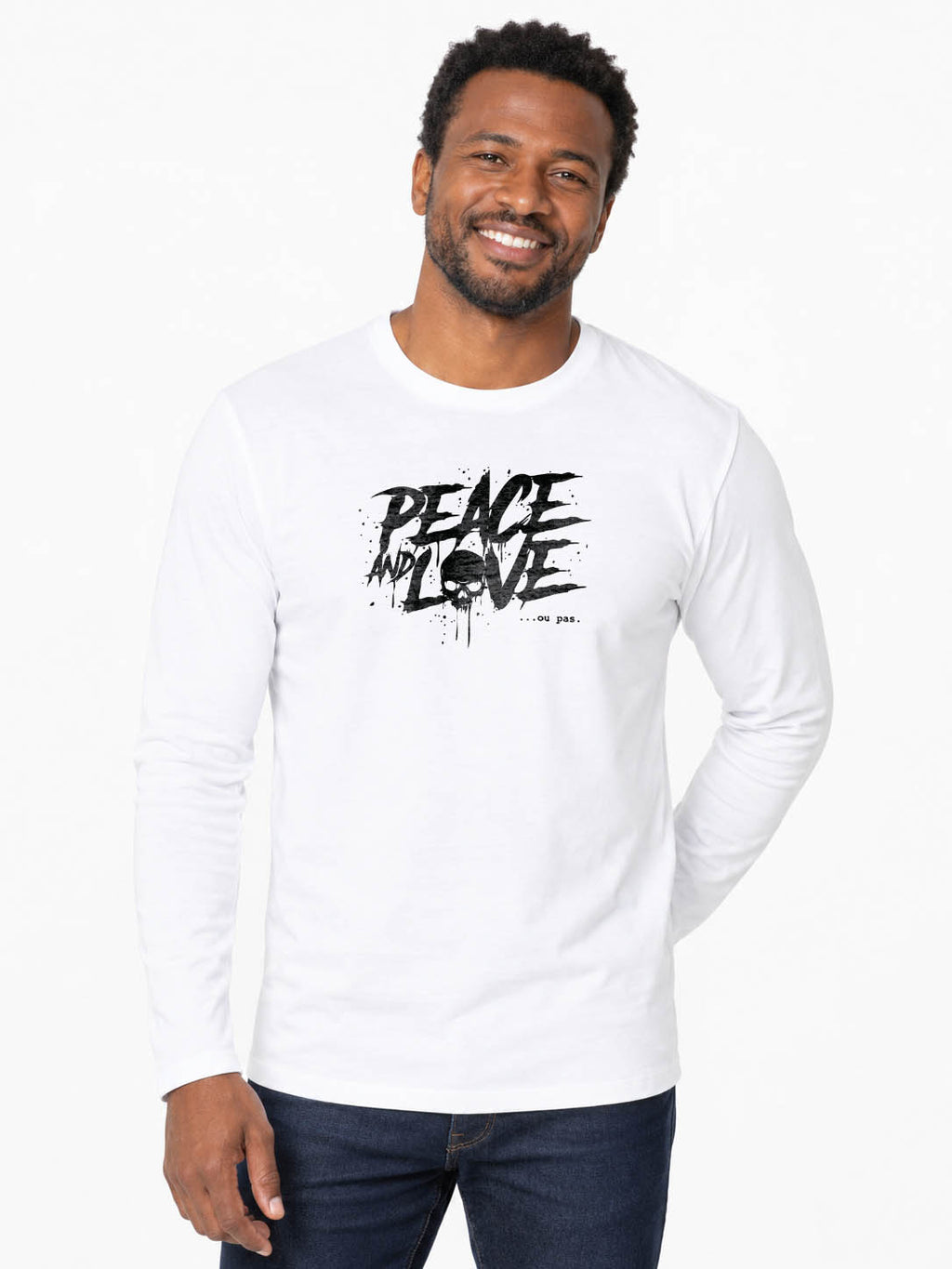 Peace or no peace T-shirt original manches longues 190G