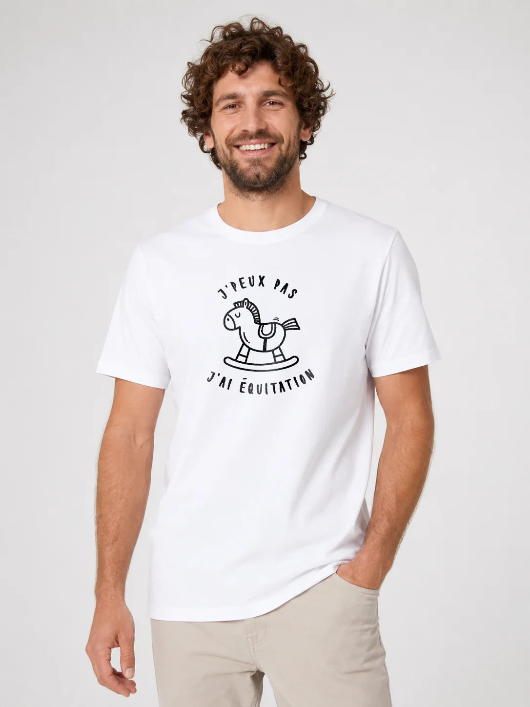 T-shirt original homme - J'peux pas j'ai équitation