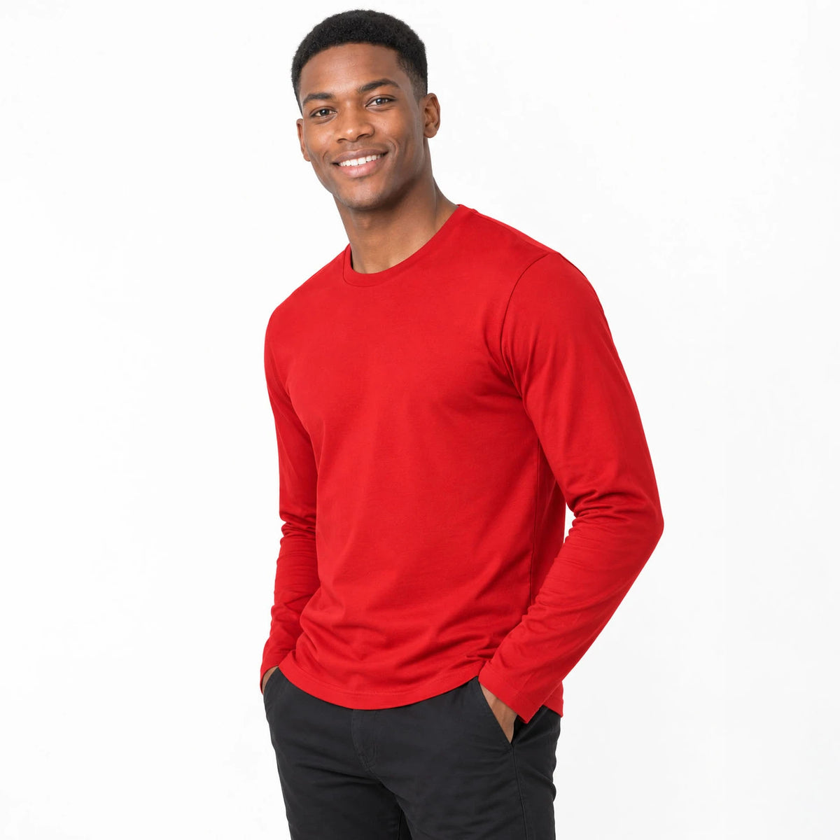 Herren-T-Shirt langarm Rundhals 190 g