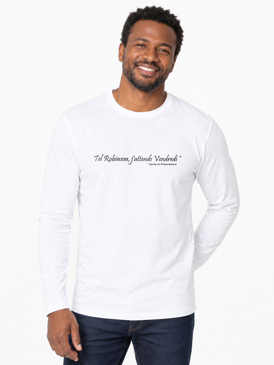 Yes, Vendredi ! Originelles Langarm-T-Shirt 190G