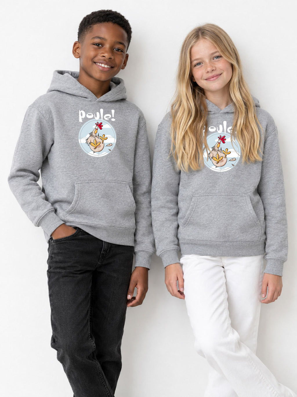 sweat capuche enfant Poule !