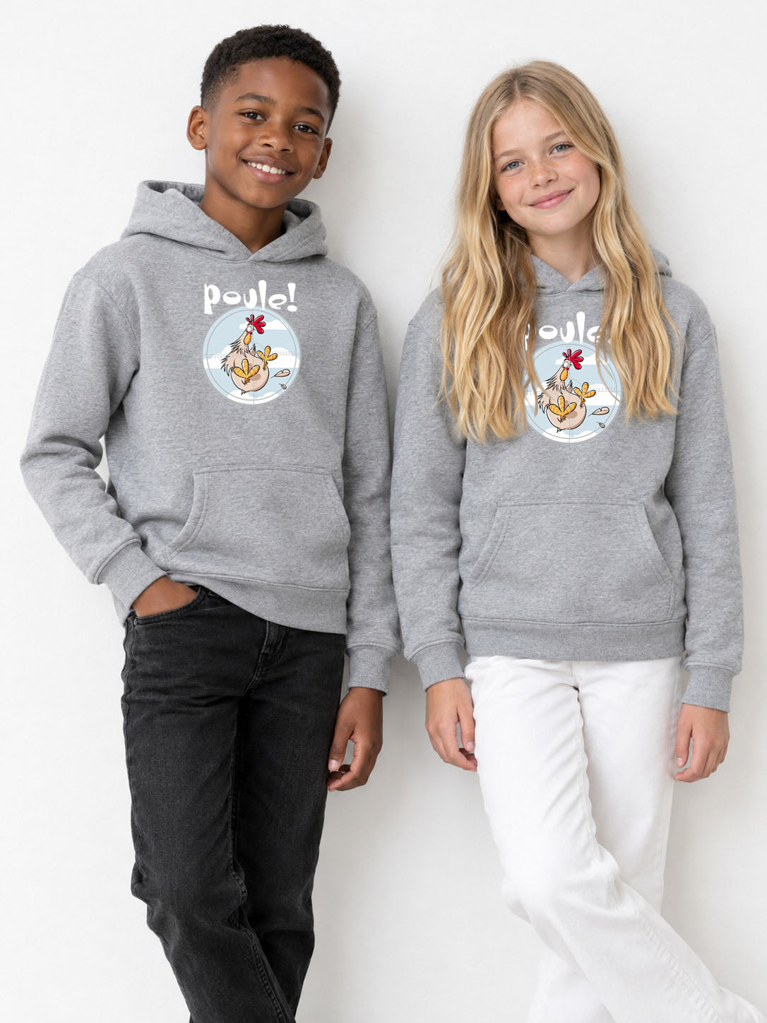 sweat capuche enfant Poule !