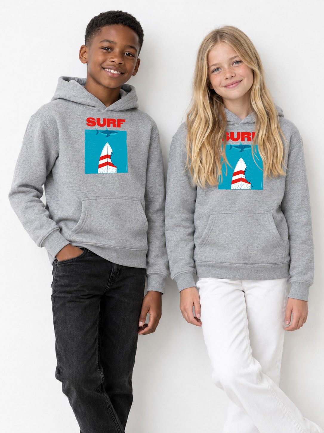 sweat capuche enfant SURF