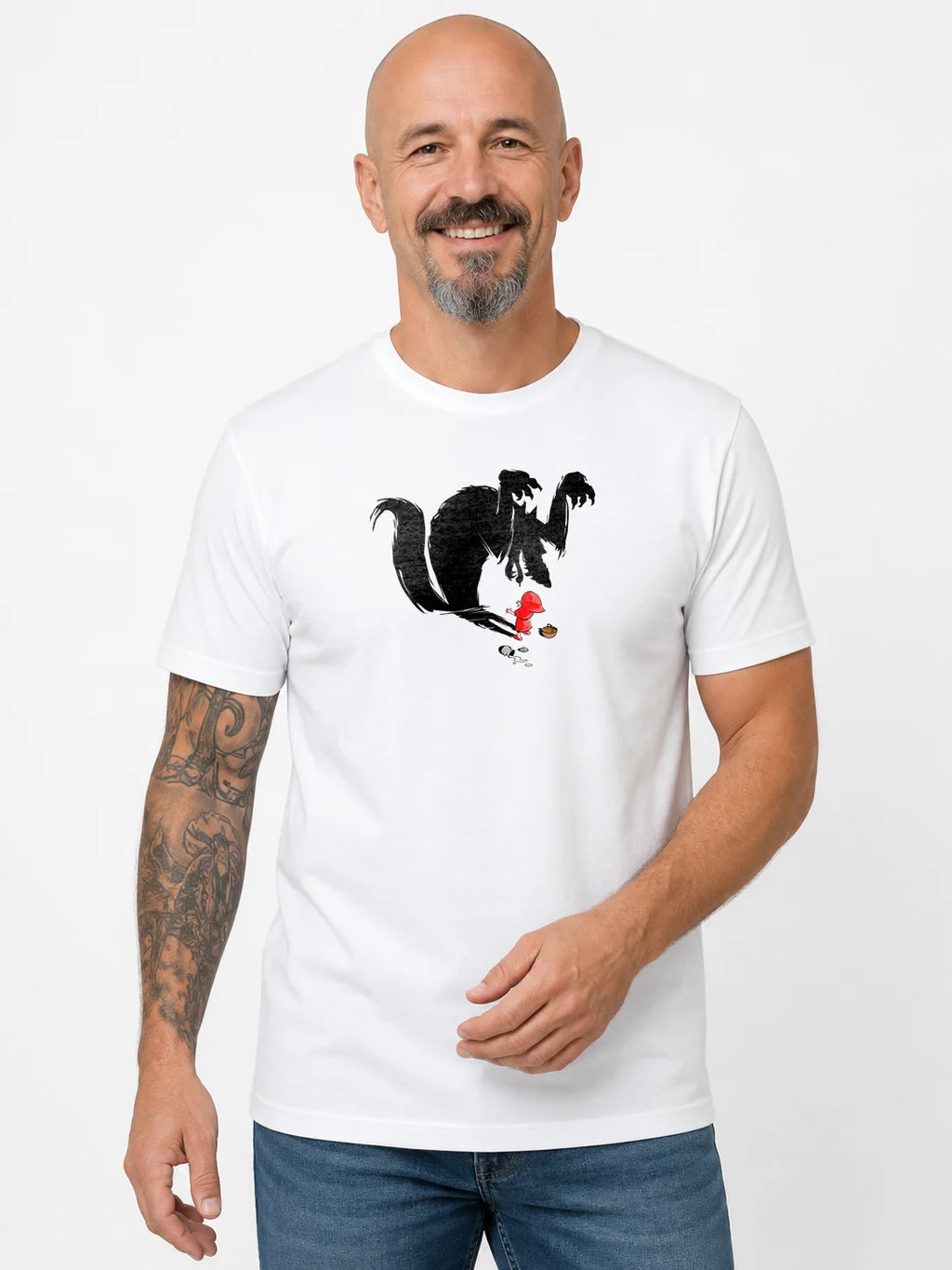 T-shirt original homme - Le loup