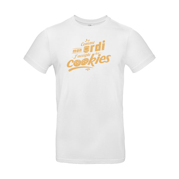 T-shirt humour J'accepte les cookies