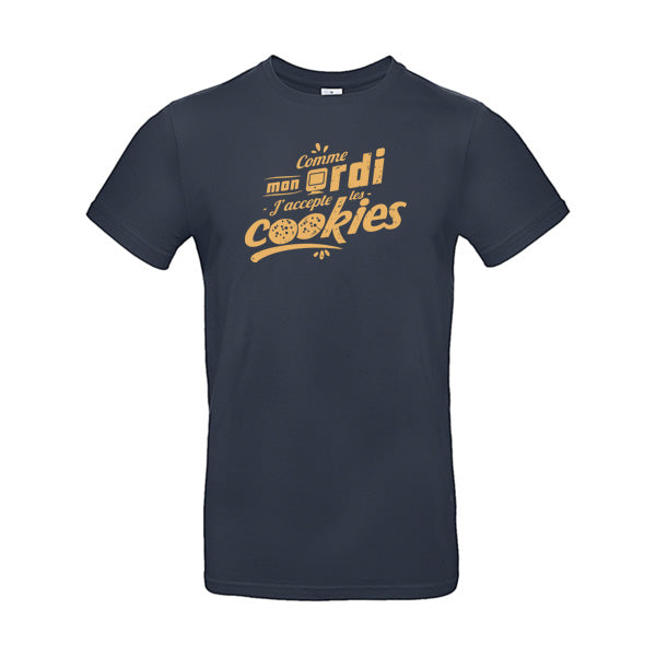 T-shirt humour J'accepte les cookies