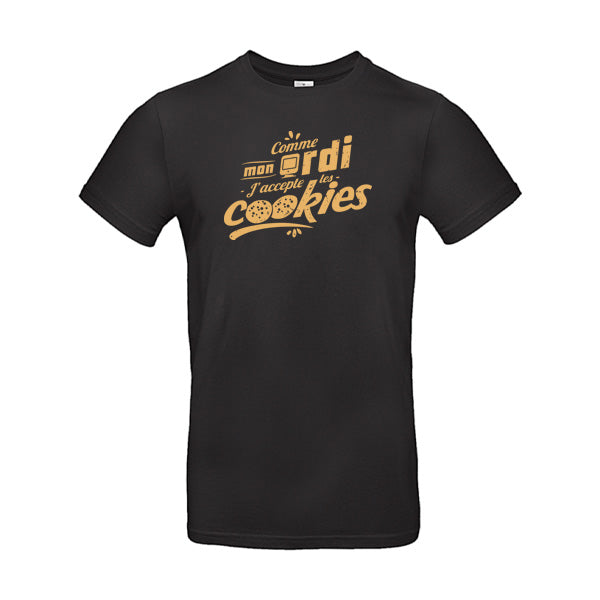 T-shirt humour J'accepte les cookies