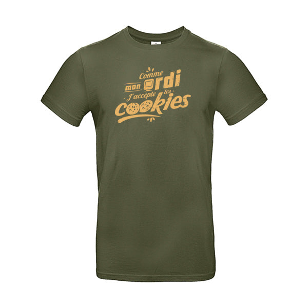 T-shirt humour J'accepte les cookies