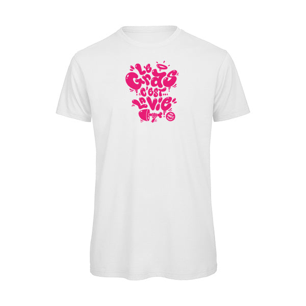 T-shirt original homme - Le gras c'est la vie