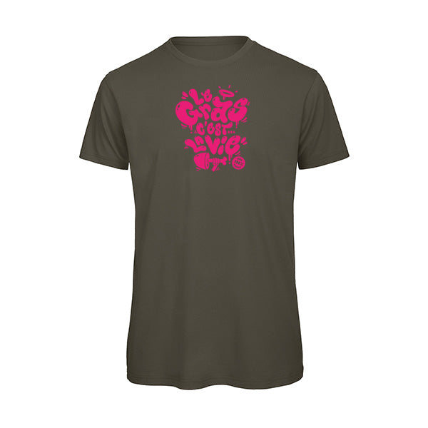 T-shirt original homme - Le gras c'est la vie