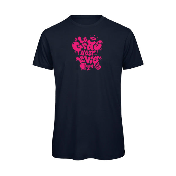 T-shirt original homme - Le gras c'est la vie