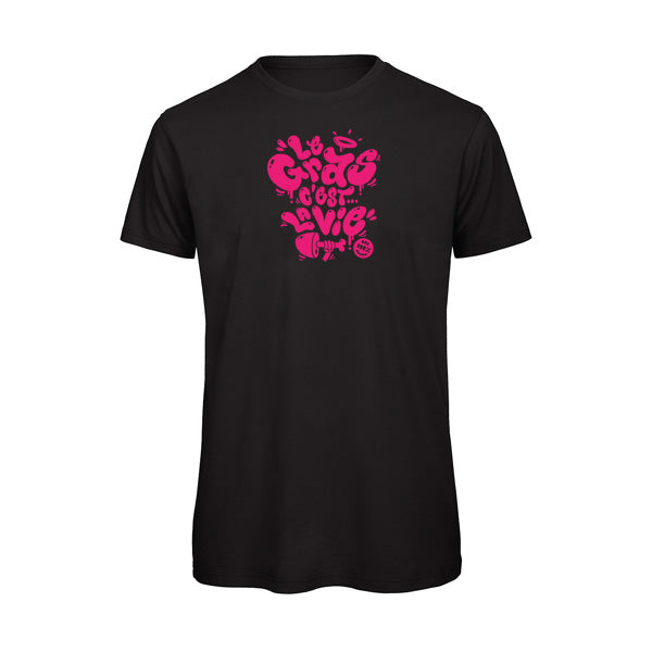 T-shirt original homme - Le gras c'est la vie