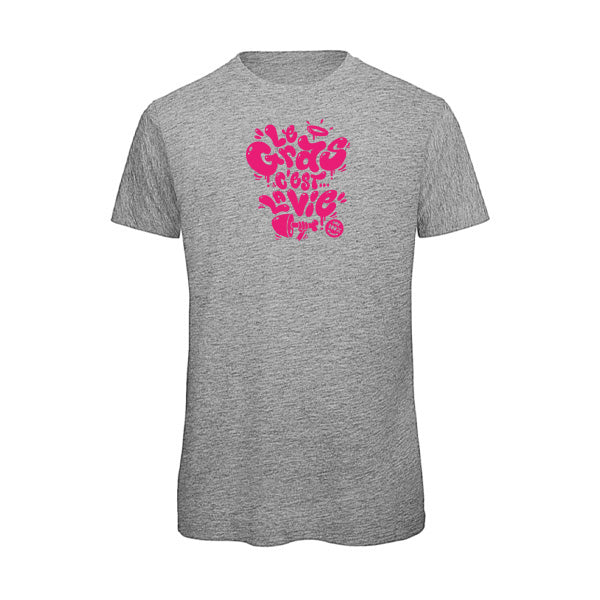 T-shirt original homme - Le gras c'est la vie