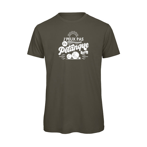 T-shirt original homme - J'peux pas j'ai pétanque