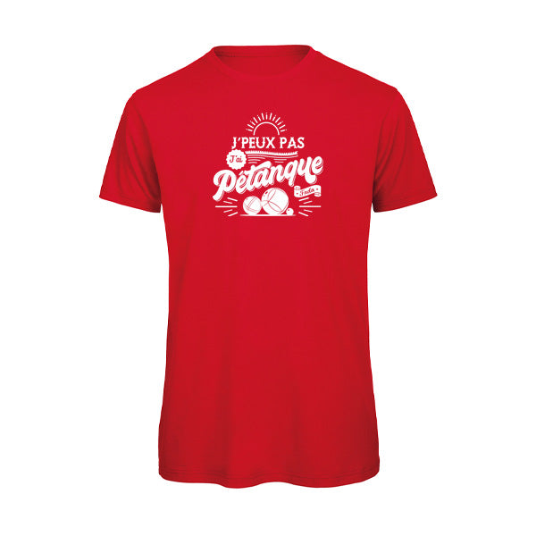 T-shirt original homme - J'peux pas j'ai pétanque