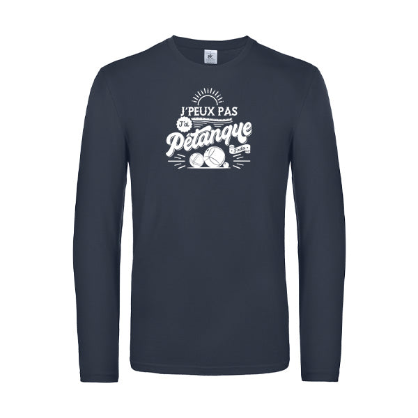 Original Langarm-T-Shirt für Herren – Ich kann nicht, ich muss Pétanque spielen