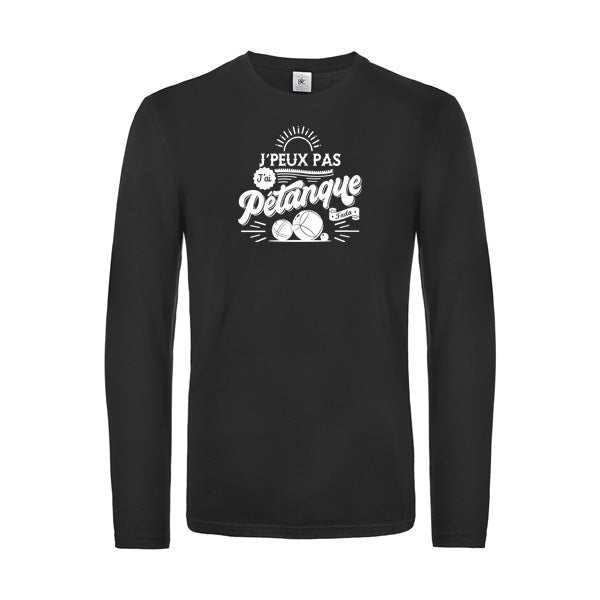 Original Langarm-T-Shirt für Herren – Ich kann nicht, ich muss Pétanque spielen
