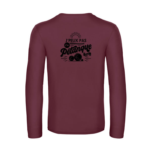 Original Langarm-T-Shirt für Herren – Ich kann nicht, ich muss Pétanque spielen