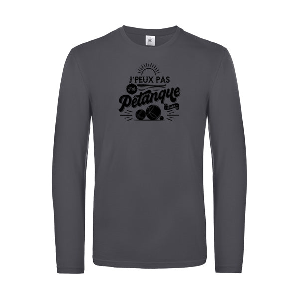 Original Langarm-T-Shirt für Herren – Ich kann nicht, ich muss Pétanque spielen