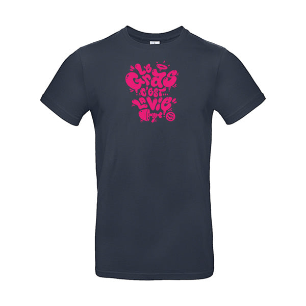 T-shirt original homme - Le gras c'est la vie
