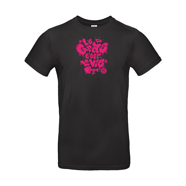 T-shirt original homme - Le gras c'est la vie
