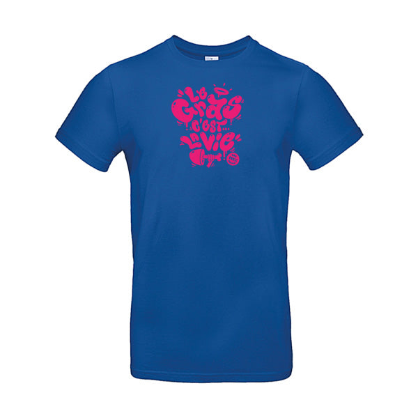 T-shirt original homme - Le gras c'est la vie