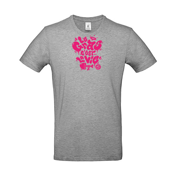 T-shirt original homme - Le gras c'est la vie
