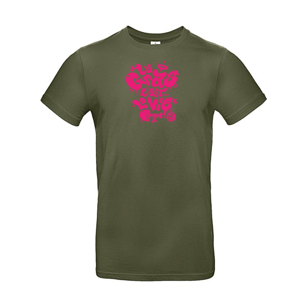 T-shirt original homme - Le gras c'est la vie