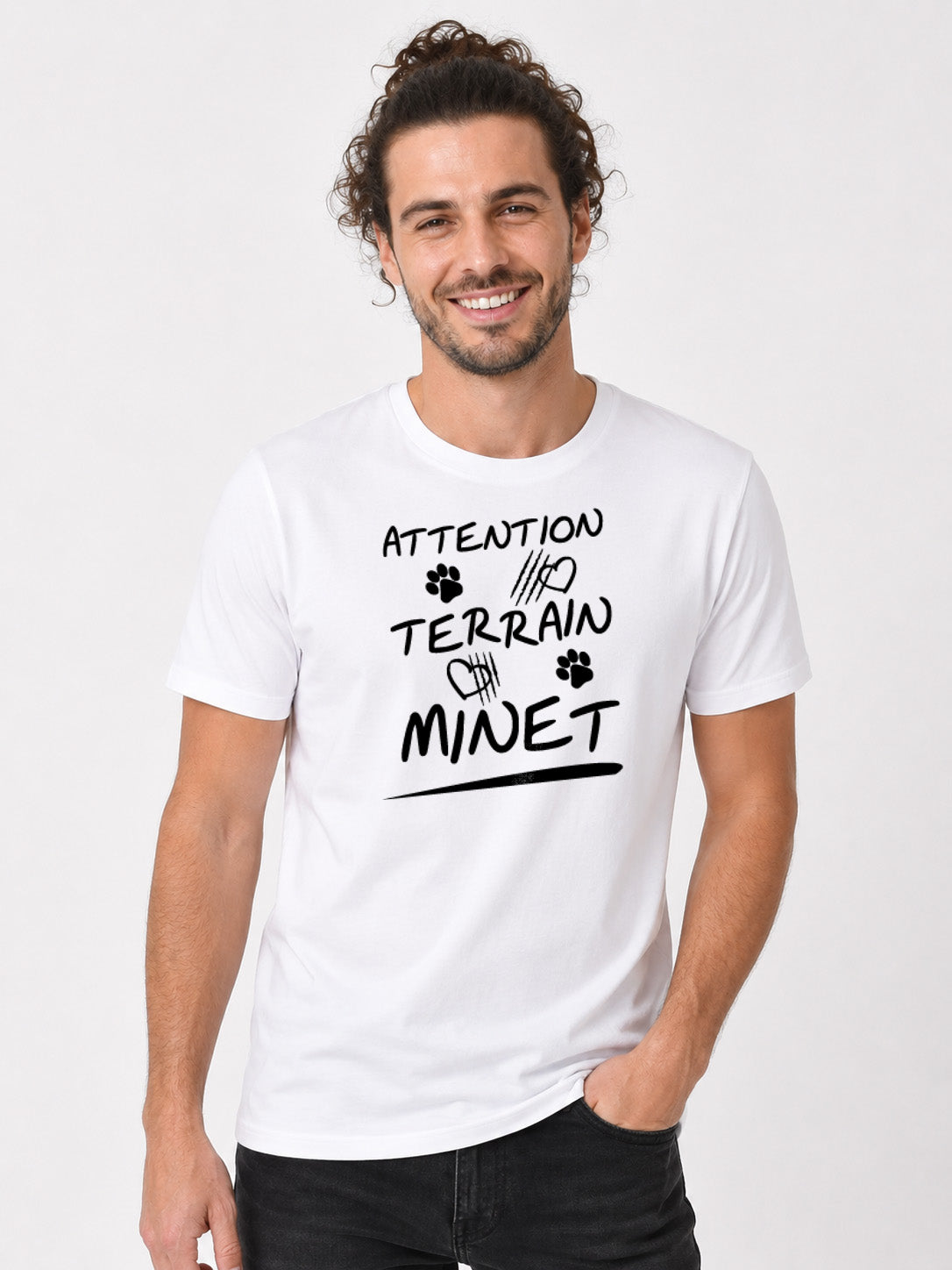 Attention-Terrain-Minet- T-shirt original