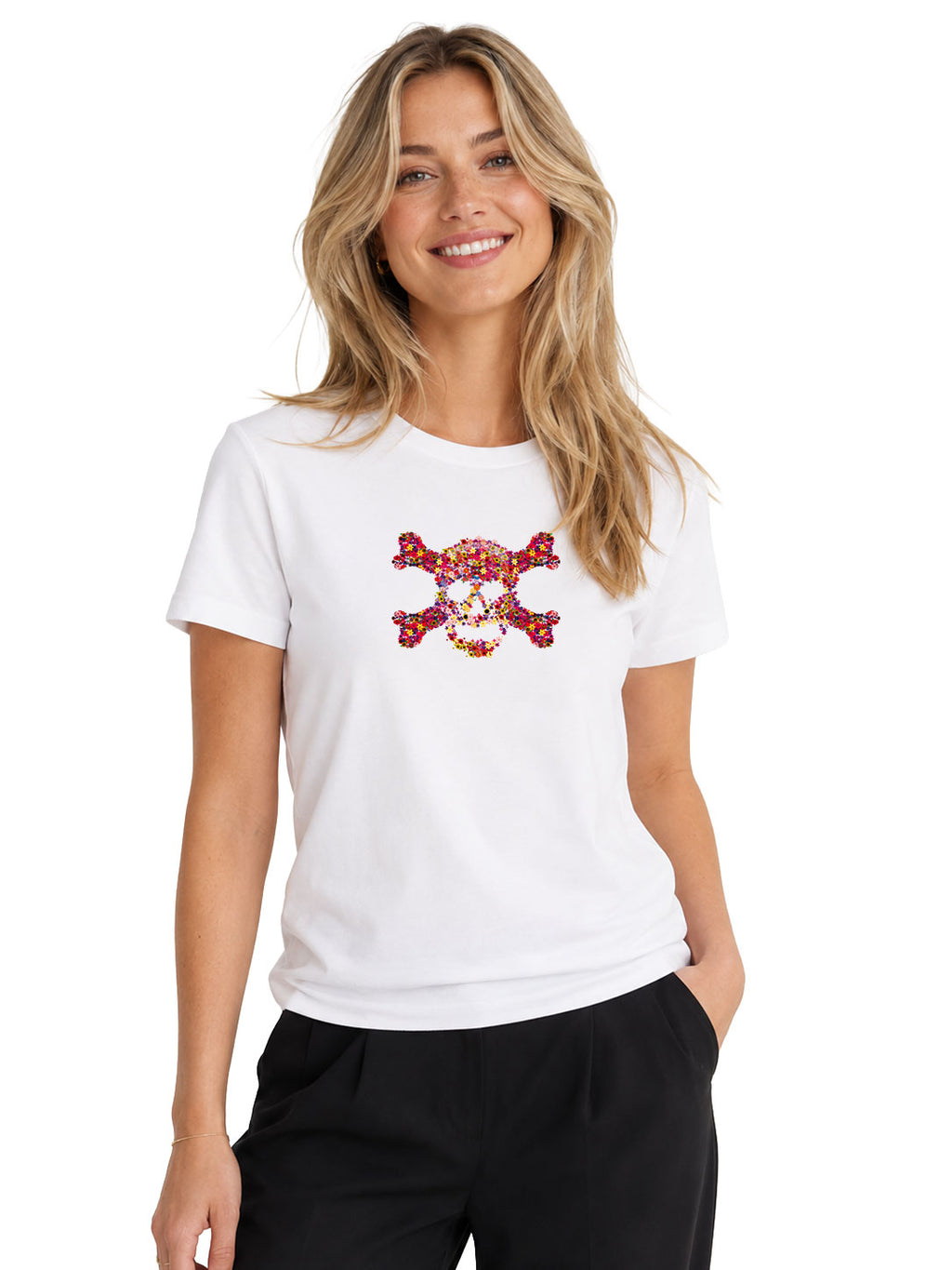 Floral skull  T-shirt original